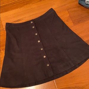 Suede Abercrombie & Fitch Skirt